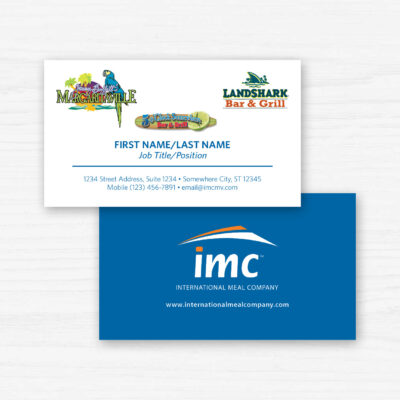 IMC Home Office Business Cards, combo of three logos, product thumbnail