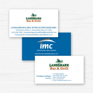 IMC LandShark Business Cards, multiple template versions, product thumbnail