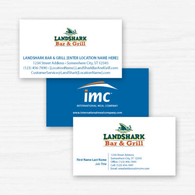 IMC LandShark Business Cards, multiple template versions, product thumbnail