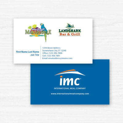 IMC Sales Business Cards, Margaritaville and LandShark Logos, product thumbnail