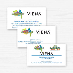 IMC Viena Business Cards, multiple design versions, product thumbnail